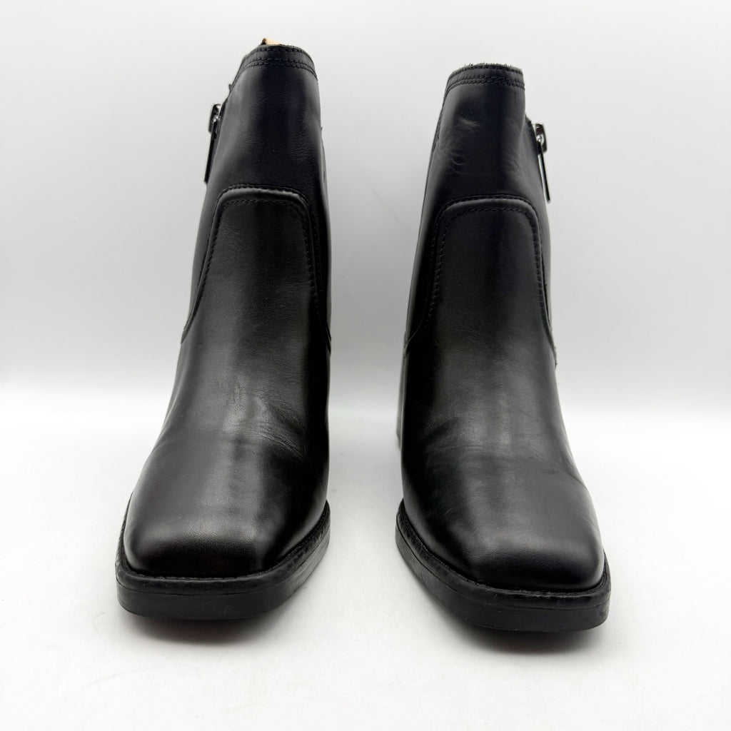 Naturalizer Womens Emmy Ankle Boots Size 8.5 EU 39 Black Leather NIB