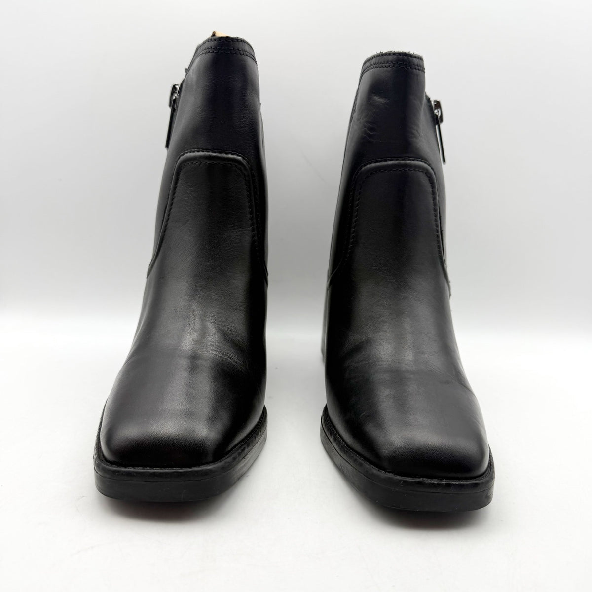 Naturalizer Womens Emmy Ankle Boots Size 8.5 EU 39 Black Leather NIB