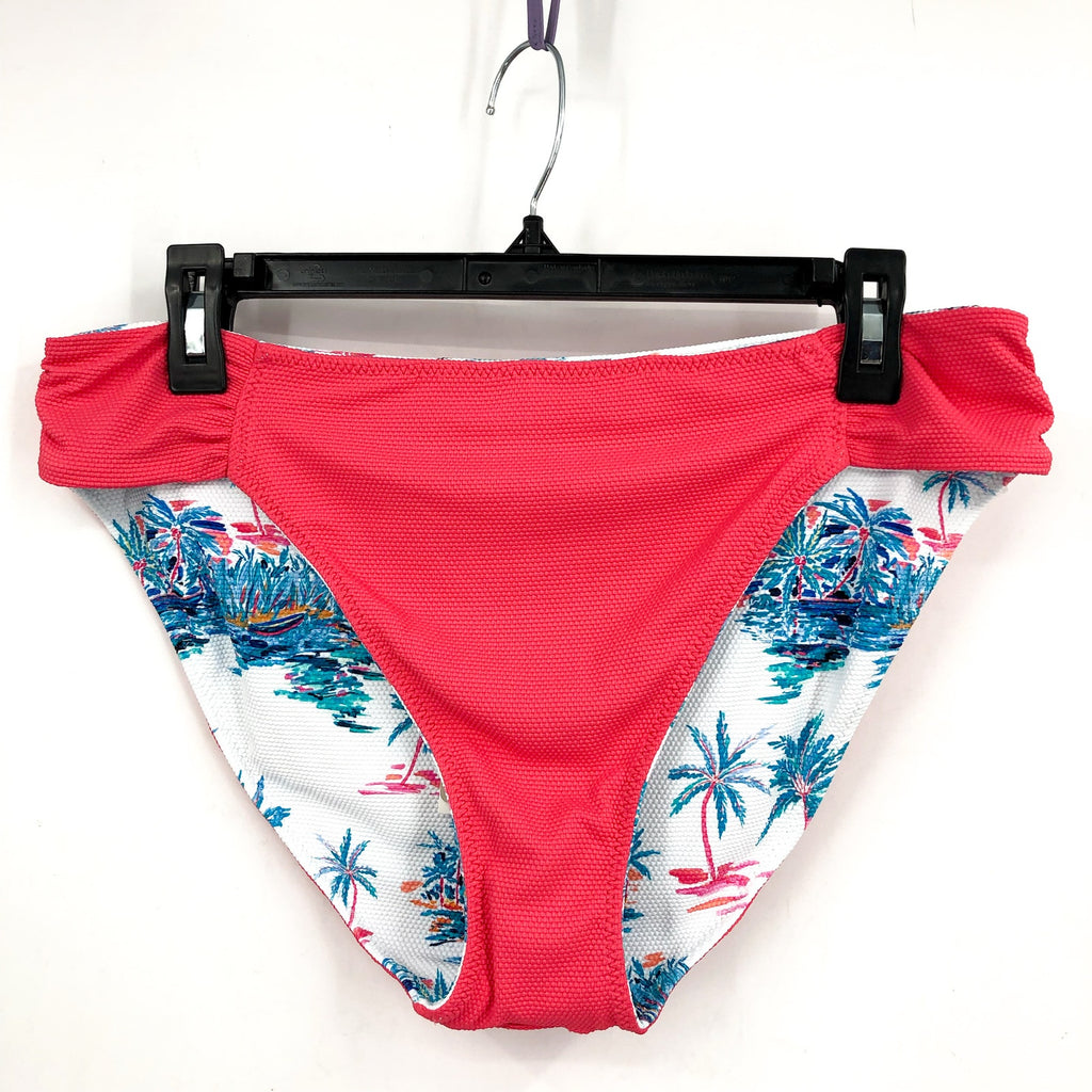TOMMY BAHAMA Island Cays Tropical Rev Hipster Bikini Bottoms Large White NWT