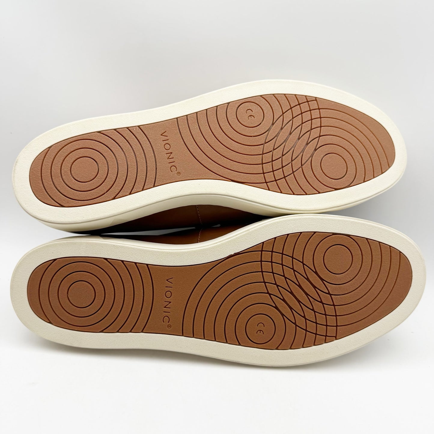 Vionic Mens Thompson Loafers US 13 M EU 46 Tan Leather Slip On NIB