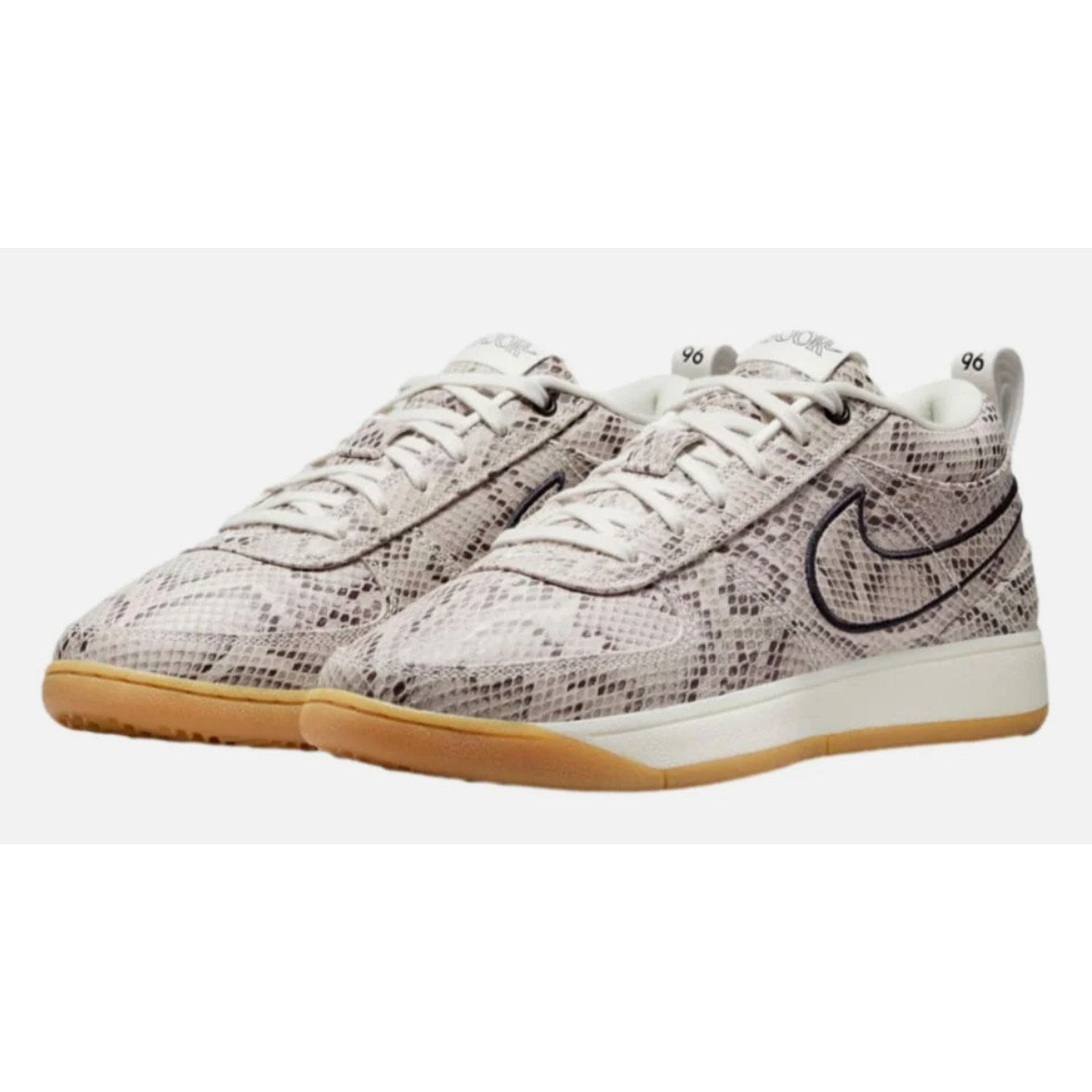 Nike Book 1 Athletic Shoes Mens 8 Womens 9.5 Light Orewood Brown Snake Print NIB