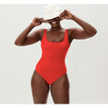 Everlane Womens One Piece Swimsuit XXS Red Square-Neck Low Back NWT