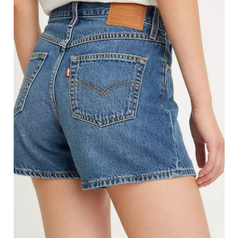 LEVI'S Women's 80s Denim Mom Shorts Size 27 US 4 You Sure Can Blue A46950003 NWT