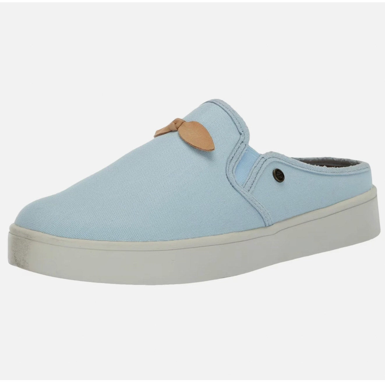Spenco Womens Audrey Casual Slides 8.5 WIDE Cool Blue Sneaker Mule NIB
