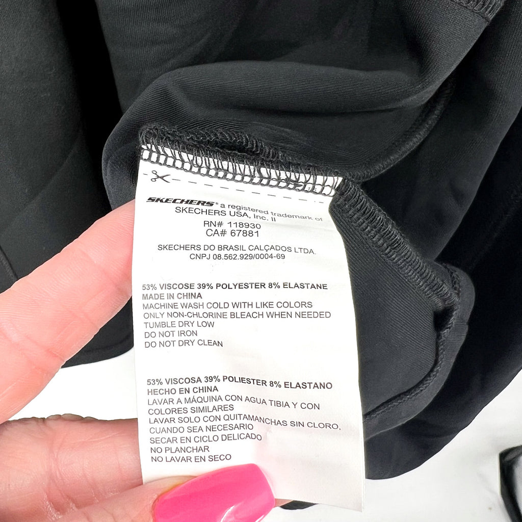 SKECHERS Women's Skechluxe Elevate Restful Hoodigan Jacket Medium Black NWT
