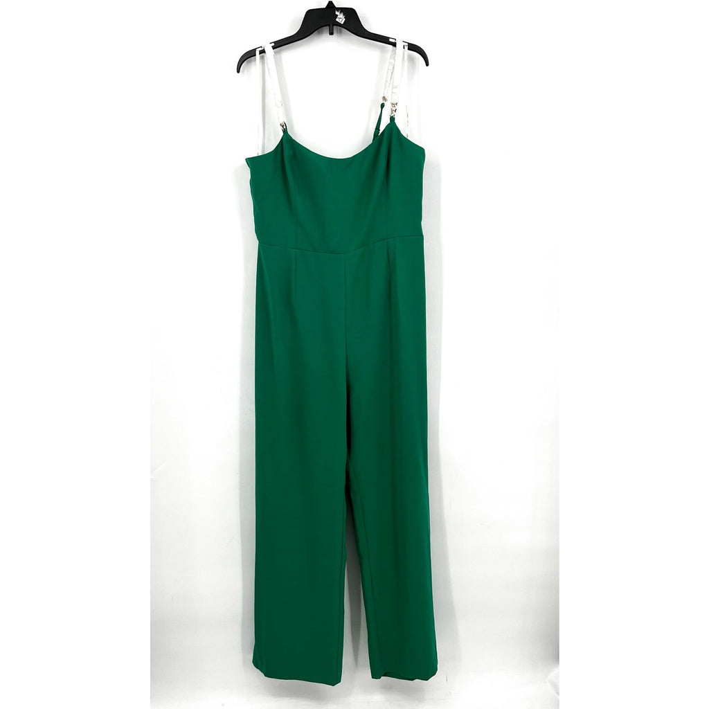 LILLY PULITZER Women's Zemira Sleeveless Jumpsuit Size 16 Green Fiddle Leaf NWT