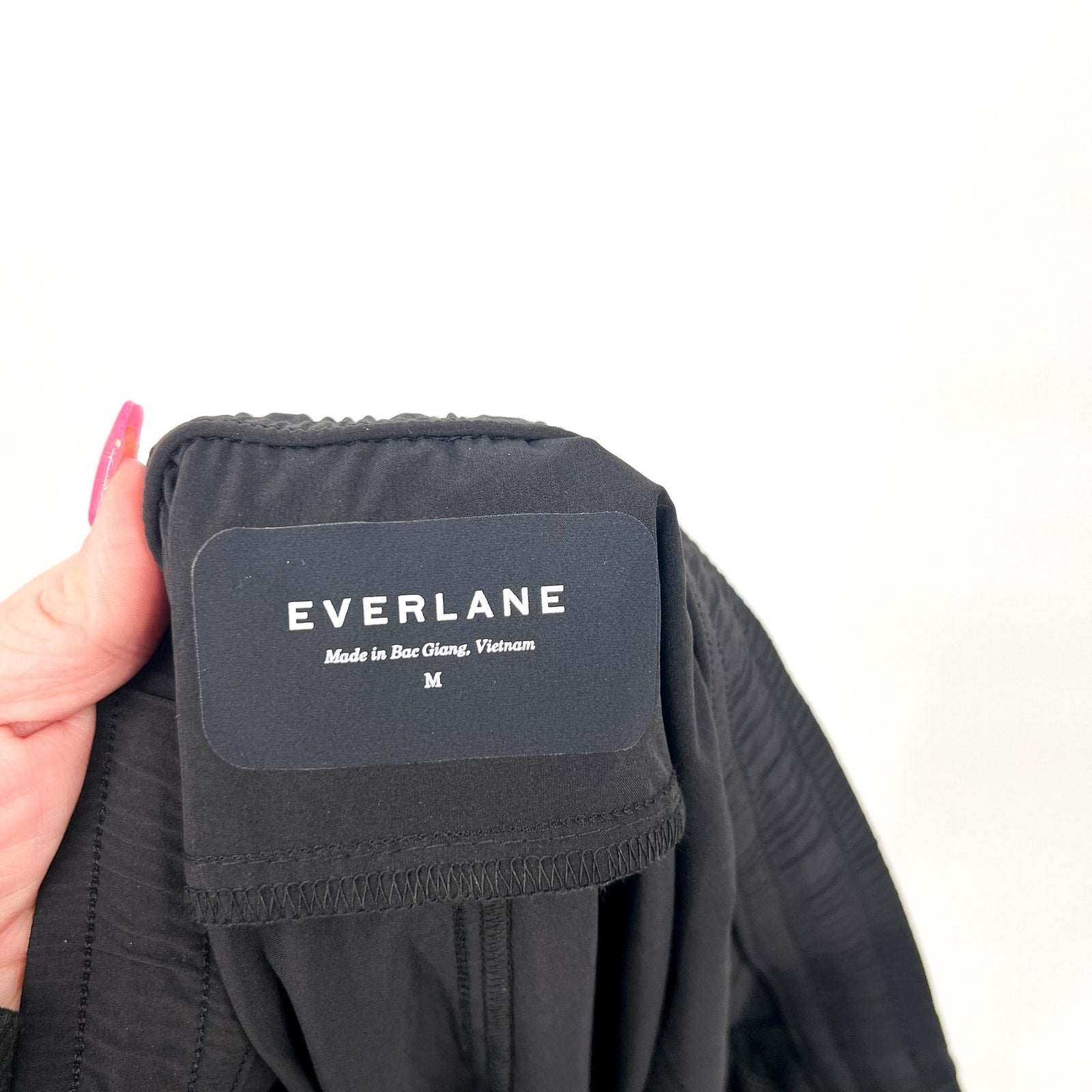 EVERLANE Uniform Men's The Sport Jogger Pants Medium Black Drawstring NWOT