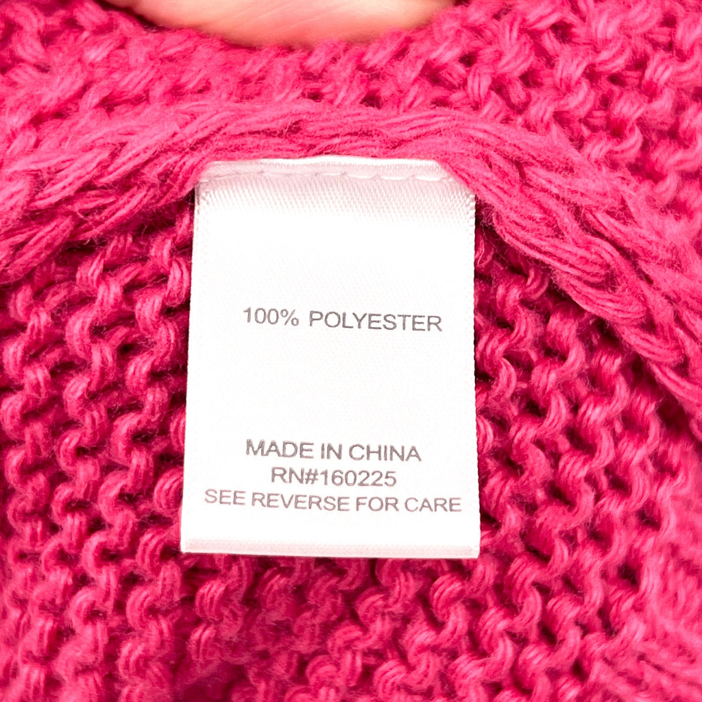 STITCHDROP Women's Turtleneck Sweater Mini Dress Medium Pink Magenta NWT