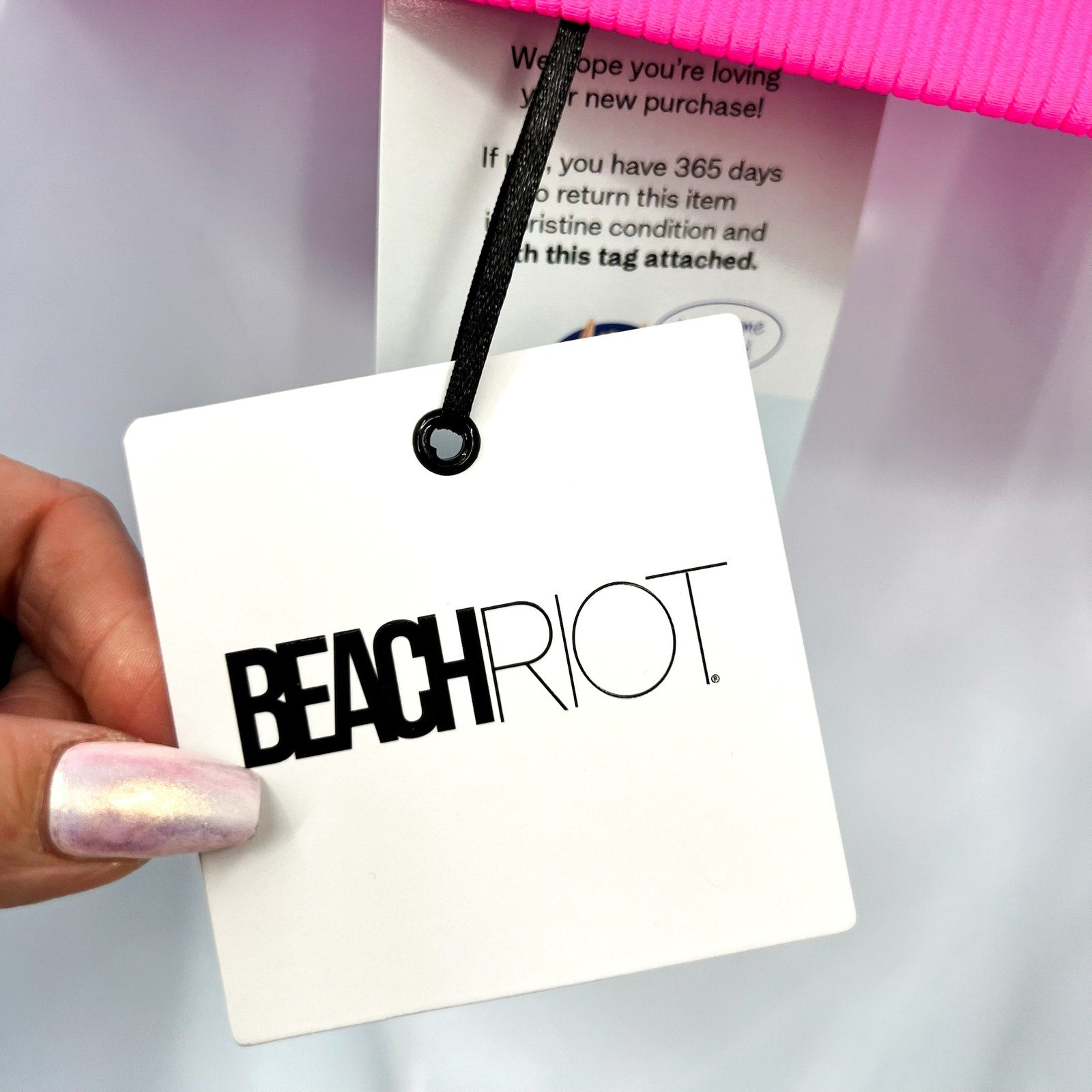 BEACH RIOT Women's Eva Colorblock Bikini Top Large Fuchsia Red Neon Pink NWT