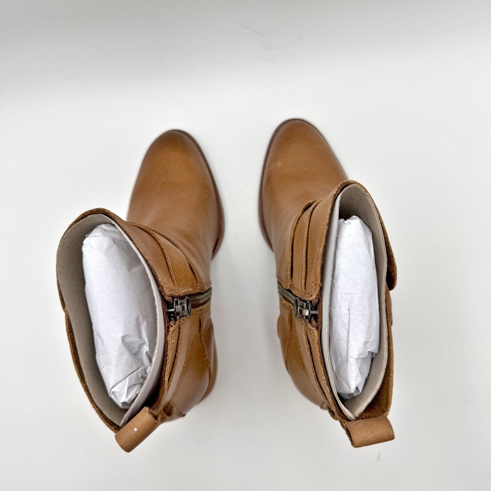 Kork-Ease Womens Joelle Heeled Ankle Booties US 6 M EU 36.5 Brown Leather NIB