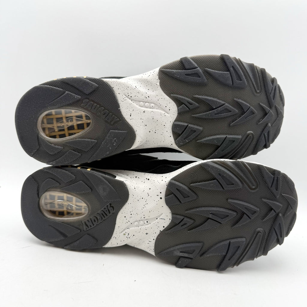 Saucony Mens 3D Grid Hurricane Sneaker US 8 EU 41 Black Suede Athletic NIB