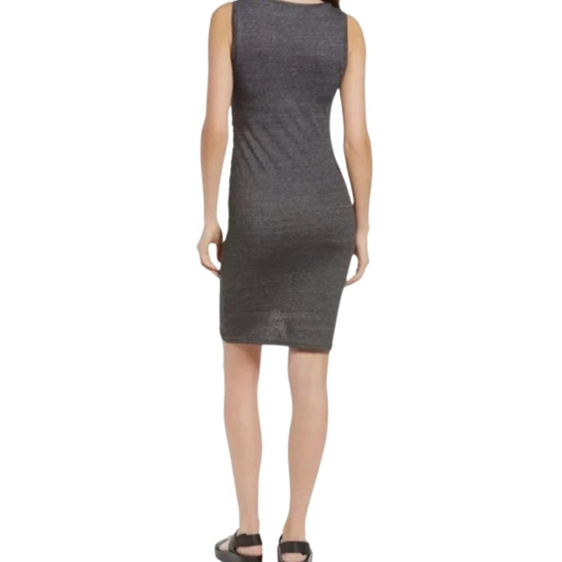 TREASURE & BOND Ruched Sleeveless Jersey Tank Dress XS Gray Blue NWOT