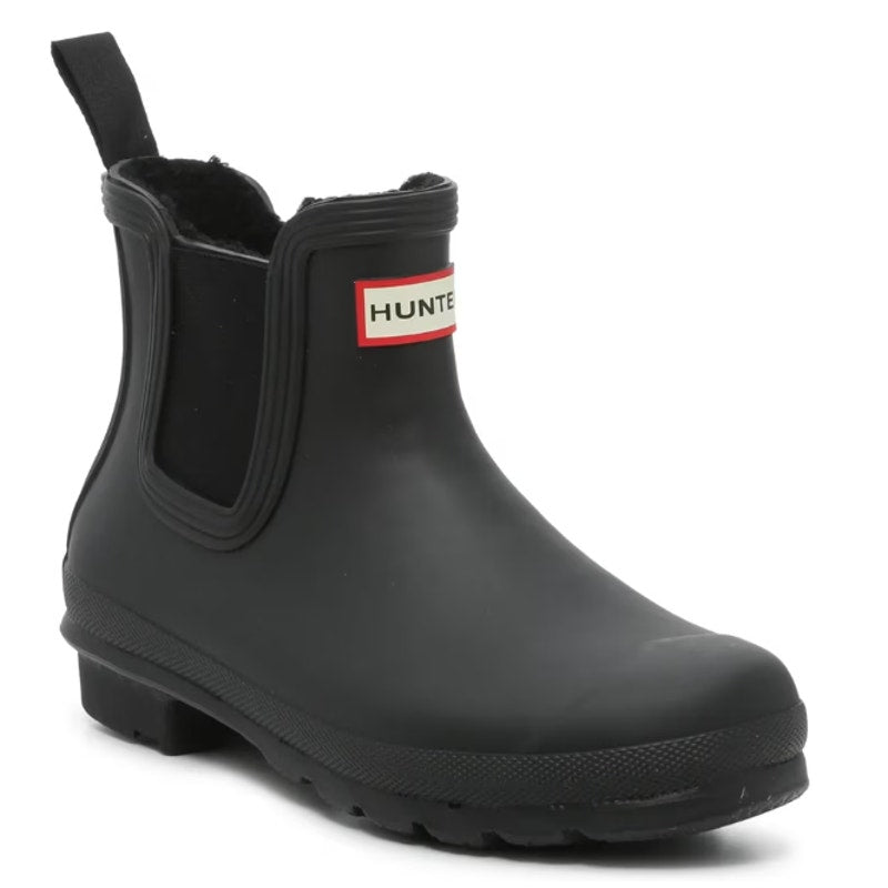 Hunter Womens Original Chelsea Rain Ankle Boot US 10 EU 42 Black Waterproof NWOB