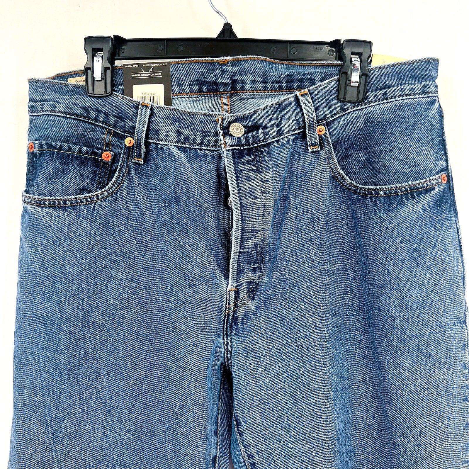LEVI'S Womens 501 90s Ankle Jeans 32x27 US 14 Blue Shout Out Stone A91500010 NWT