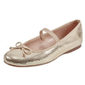 Bandolino Womens Phalon Flats Size 9 M Gold Snake Print NIB