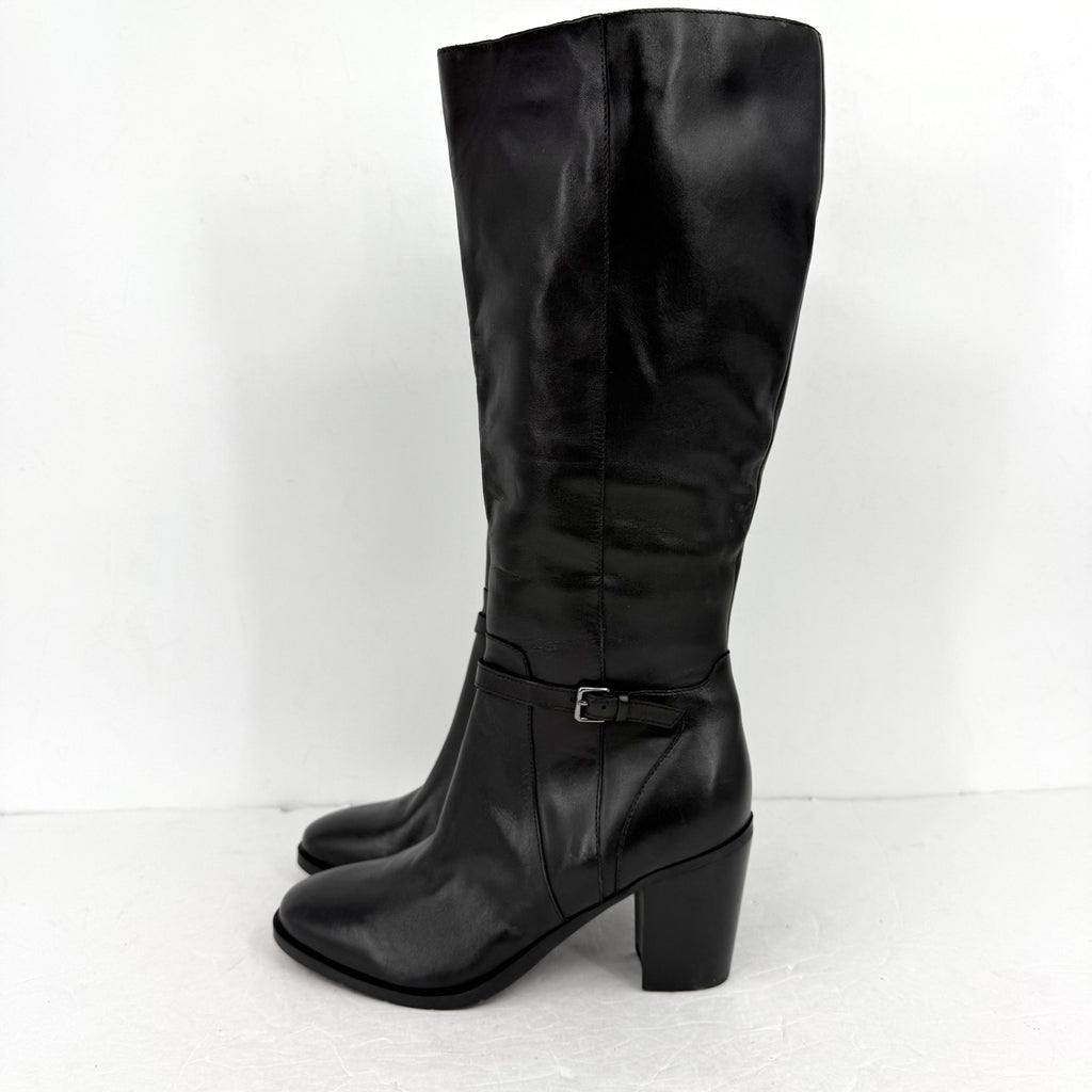 Easy Spirit Womens Eflex Imani Knee High Boots US 8.5 Black Leather NWOB