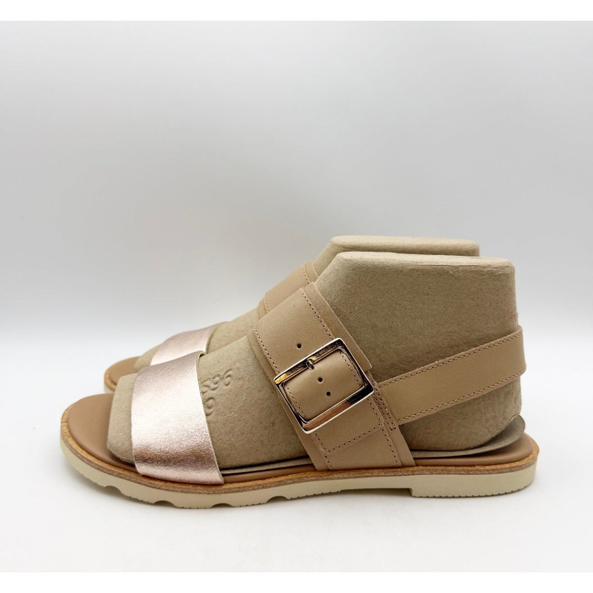 Sorel Women's Ella III Slingback Sandals Size 9 Honest Beige Honey White NIB