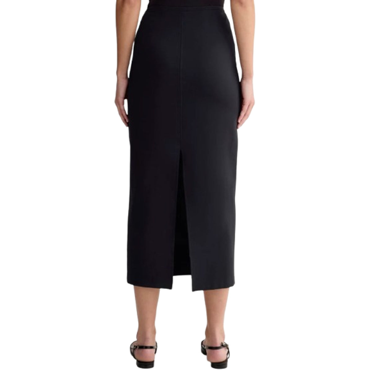 EVERLANE Women's The Dream Maxi Skirt XXS Black Stretch High Waisted NWT