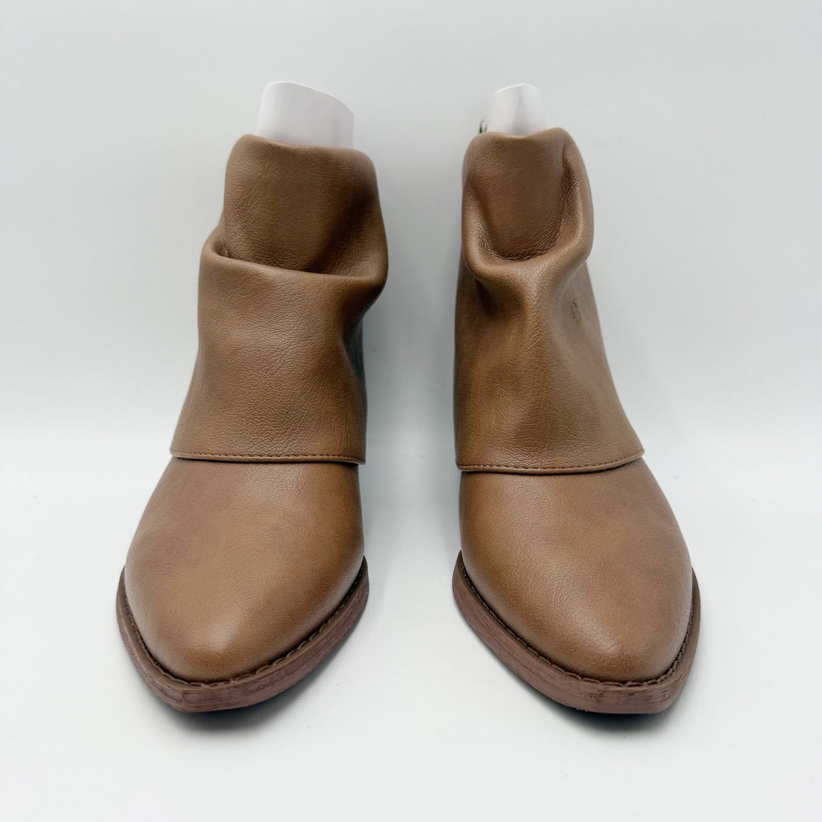 Zodiac Womens Malina Ankle Booties Size 6 M EU 36 Warm Taupe Vegan Leather NIB