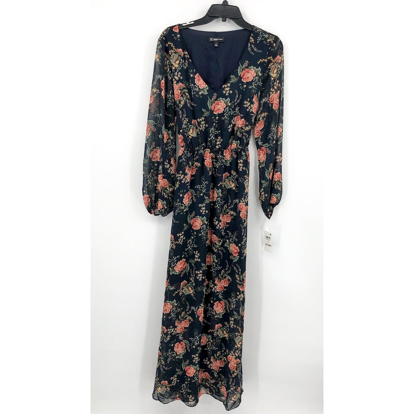 I.N.C. INTERNATIONAL CONCEPTS Maxi Dress 8 Blue Print Tidal Floral Boho NWT