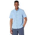L.L. BEAN Mens Tropicwear Shirt Large Soft Blue Button Down Casual Outdoors NWT