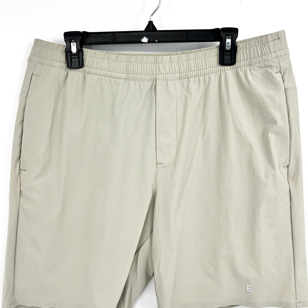 EVERLANE Uniform Men's The Pull-On Sport Short Small Khaki Stone Stretch NWT