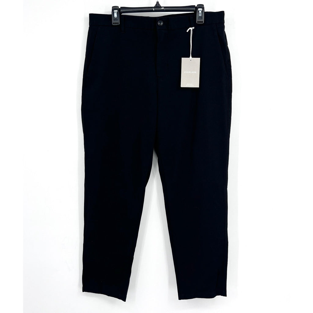 EVERLANE Men's Straight Fit Performance Chino Pants 35x28 Black Uniform NWT