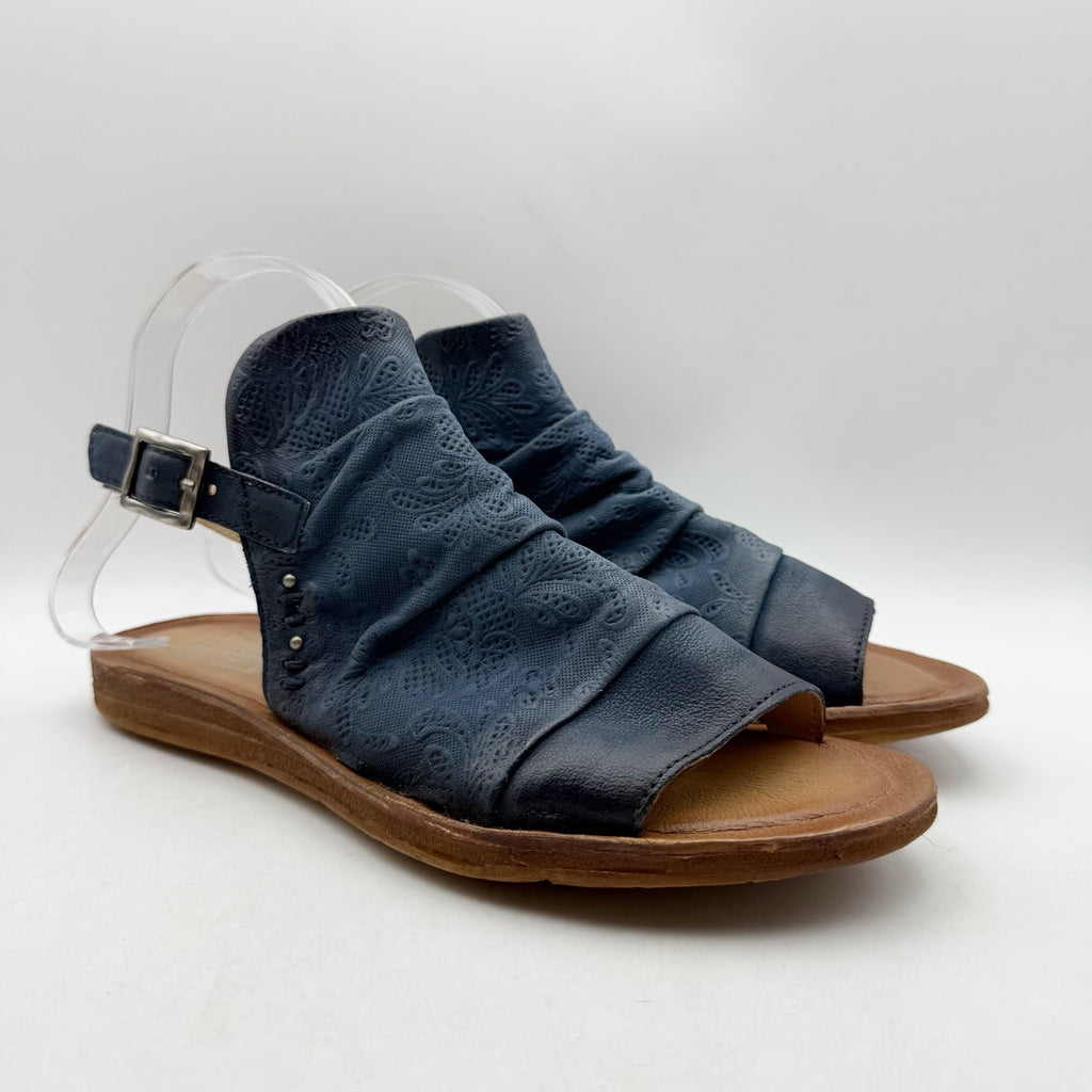 Miz Mooz Womens Fermie Sandals EU 39 US 8.5 Blue Leather NWOB