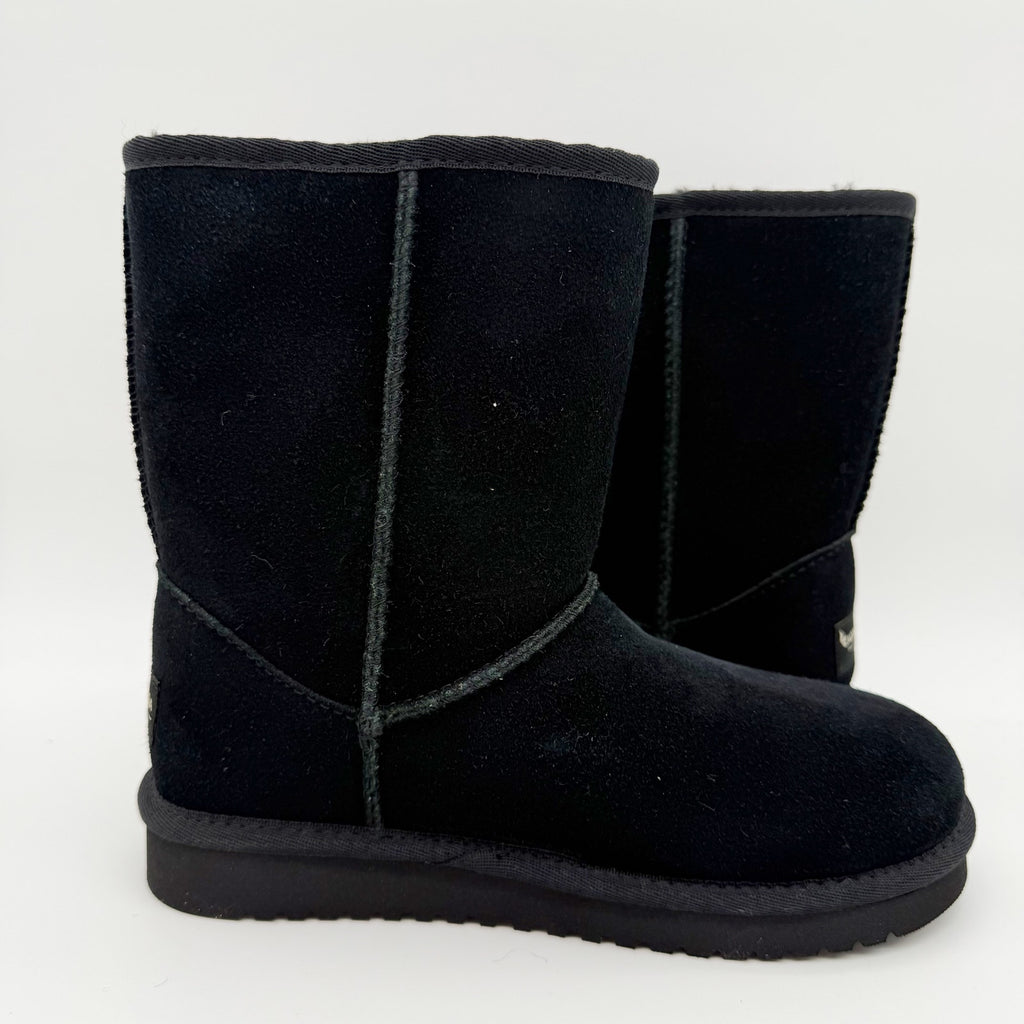 Koolaburra by UGG Womens Victoria Short Winter Boots US 5 EU 36 Black Suede NIB