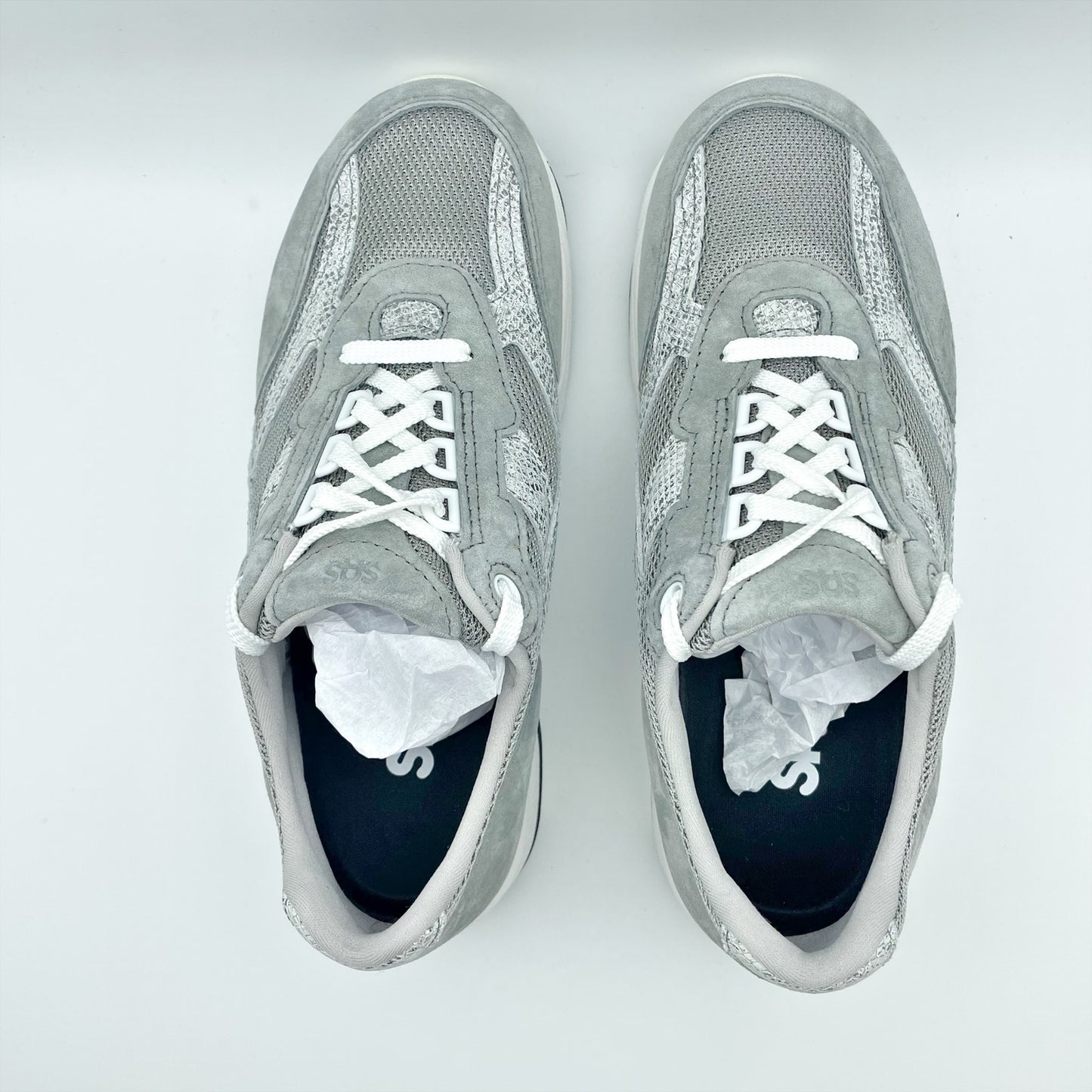 SAS Womens Tour Mesh Sneaker US 12 M Grey White Comfort Walking NIB