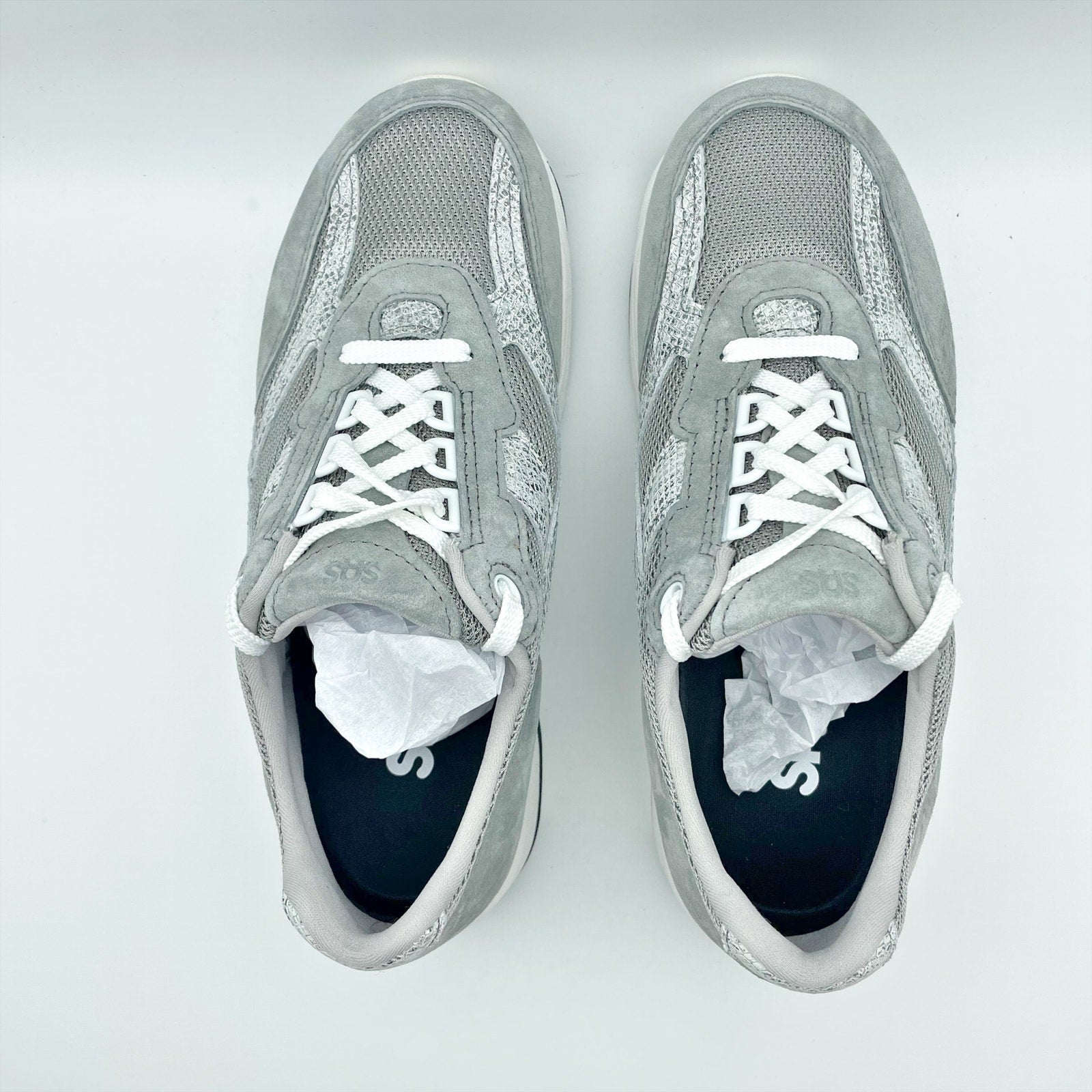 SAS Womens Tour Mesh Sneakers US 12 M Grey White Comfort Walking NIB