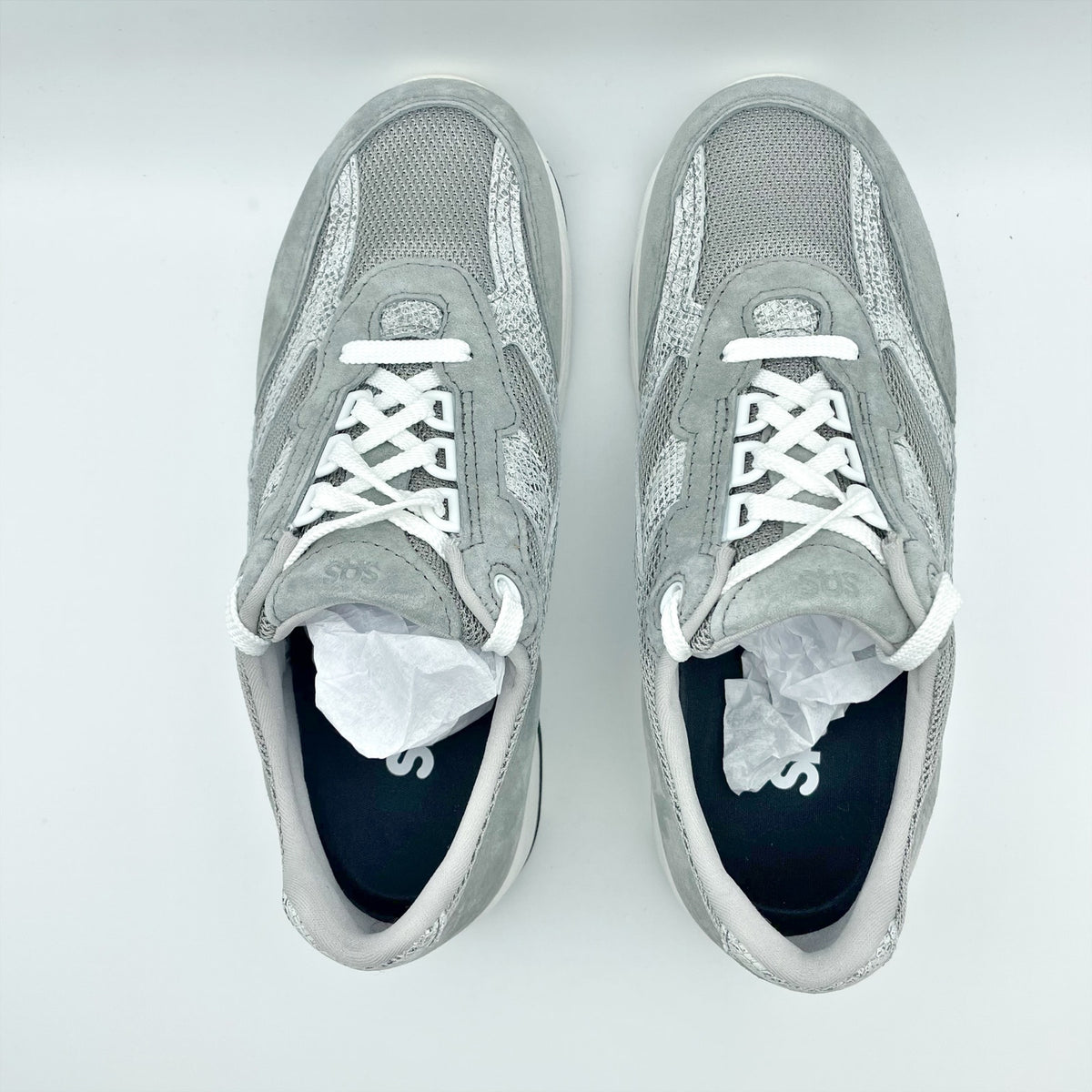 SAS Womens Tour Mesh Sneakers Size 12 M Grey White Comfort Walking NIB