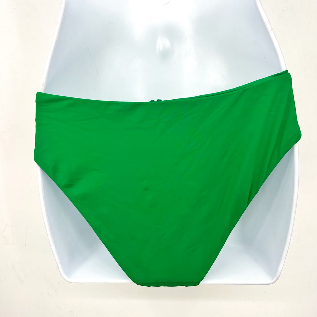 BECCA Milani Draped Hipster Bikini Bottom Medium Grass Green Color Code NWT