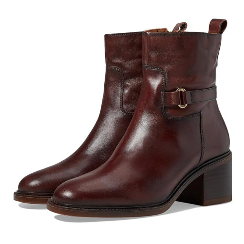 Pikolinos Womens Huesca W8X-8736 Boots EU 38 US 7.5-8 Calfskin Leather Brown