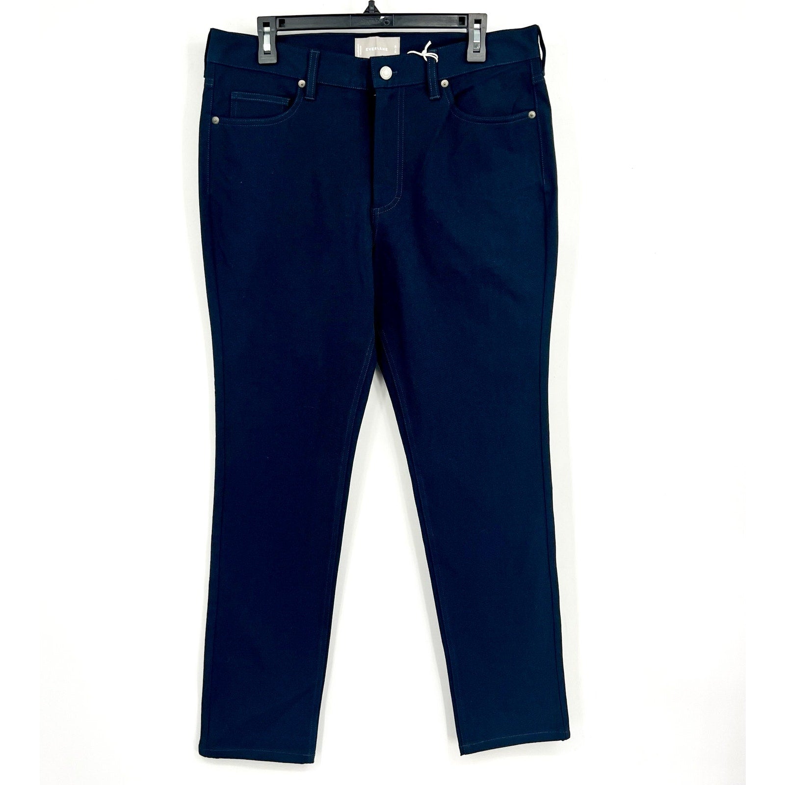 EVERLANE Men's The Performance 5-Pocket Pants 33x30 Navy Blue Stretch Chino NWT