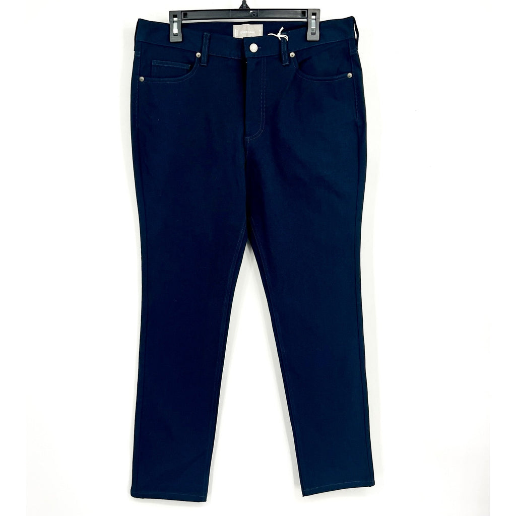 EVERLANE Men's The Performance 5-Pocket Pants 33x30 Navy Blue Stretch Chino NWT
