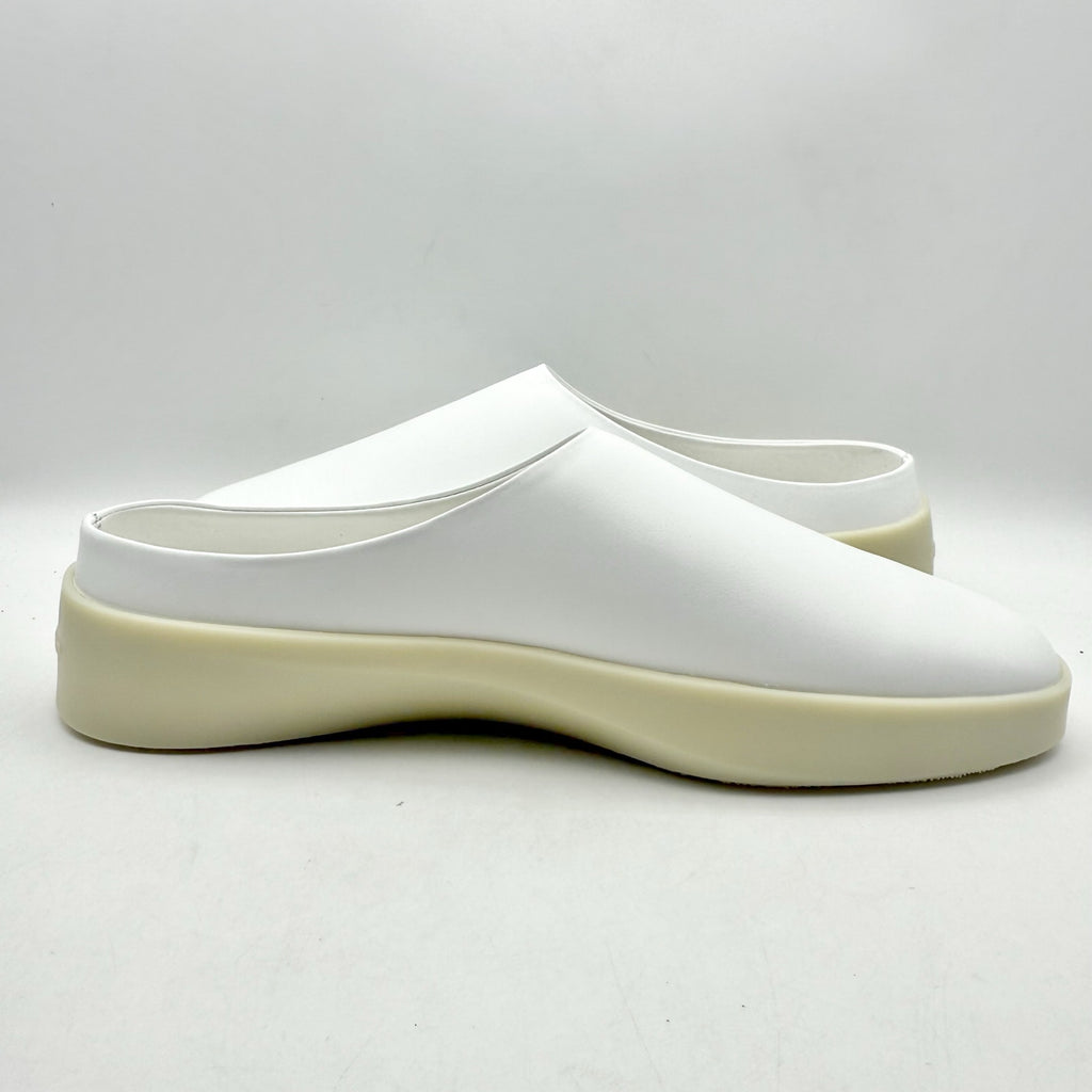 Wolf & Shepherd Cruise Mule Slip On Shoe Mens 5.5 Womens 7 White Leather NIB