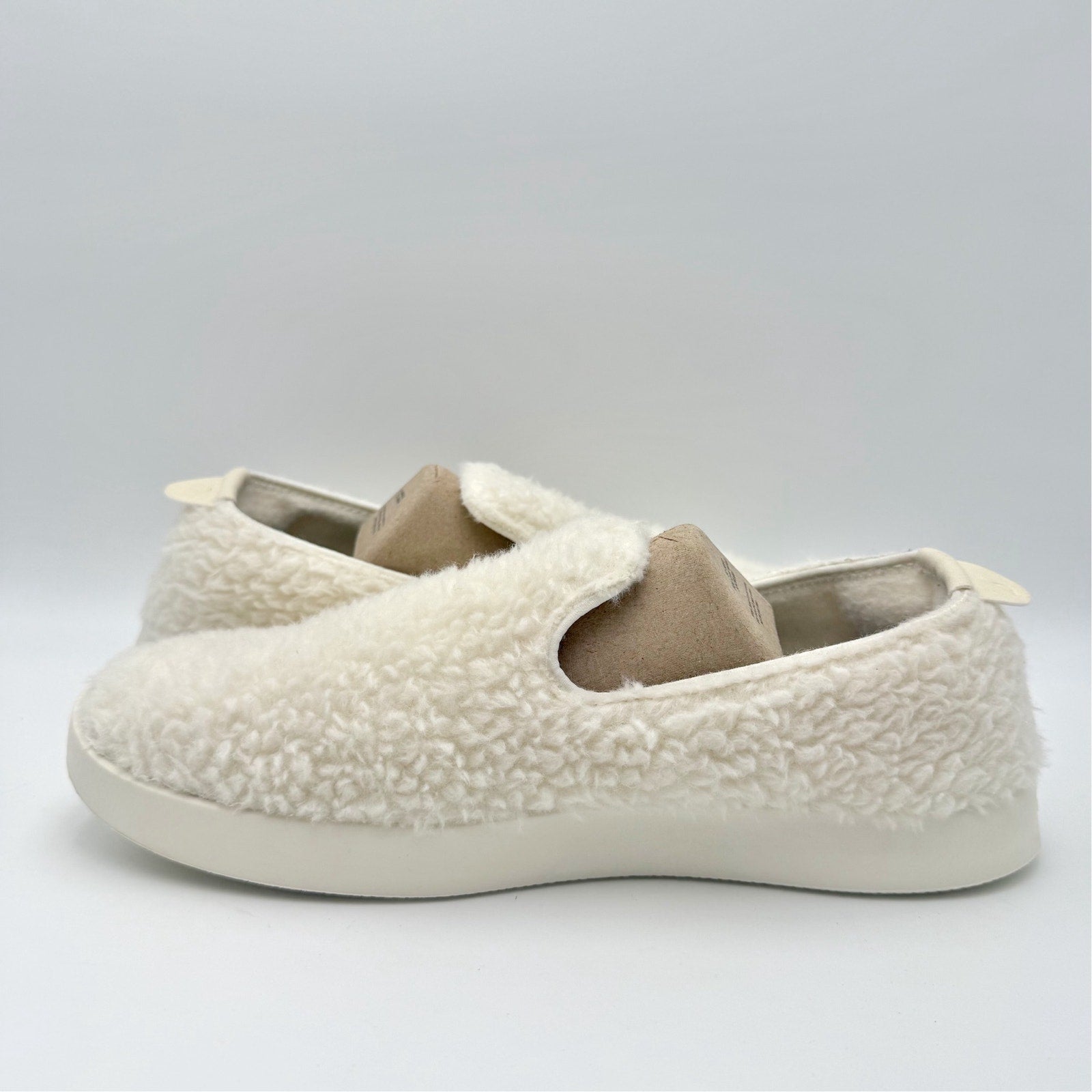 AllBirds Mens Wool Lounger Fluff Casual Sneakers US 9 White Slip On NIB