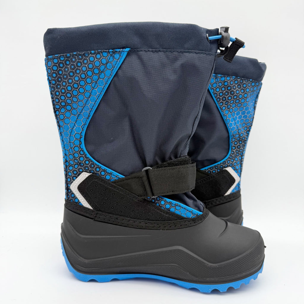 Kamik Kids Snowfall P Winter Boots US 2 EU 33.5 Blue Black Waterproof NIB