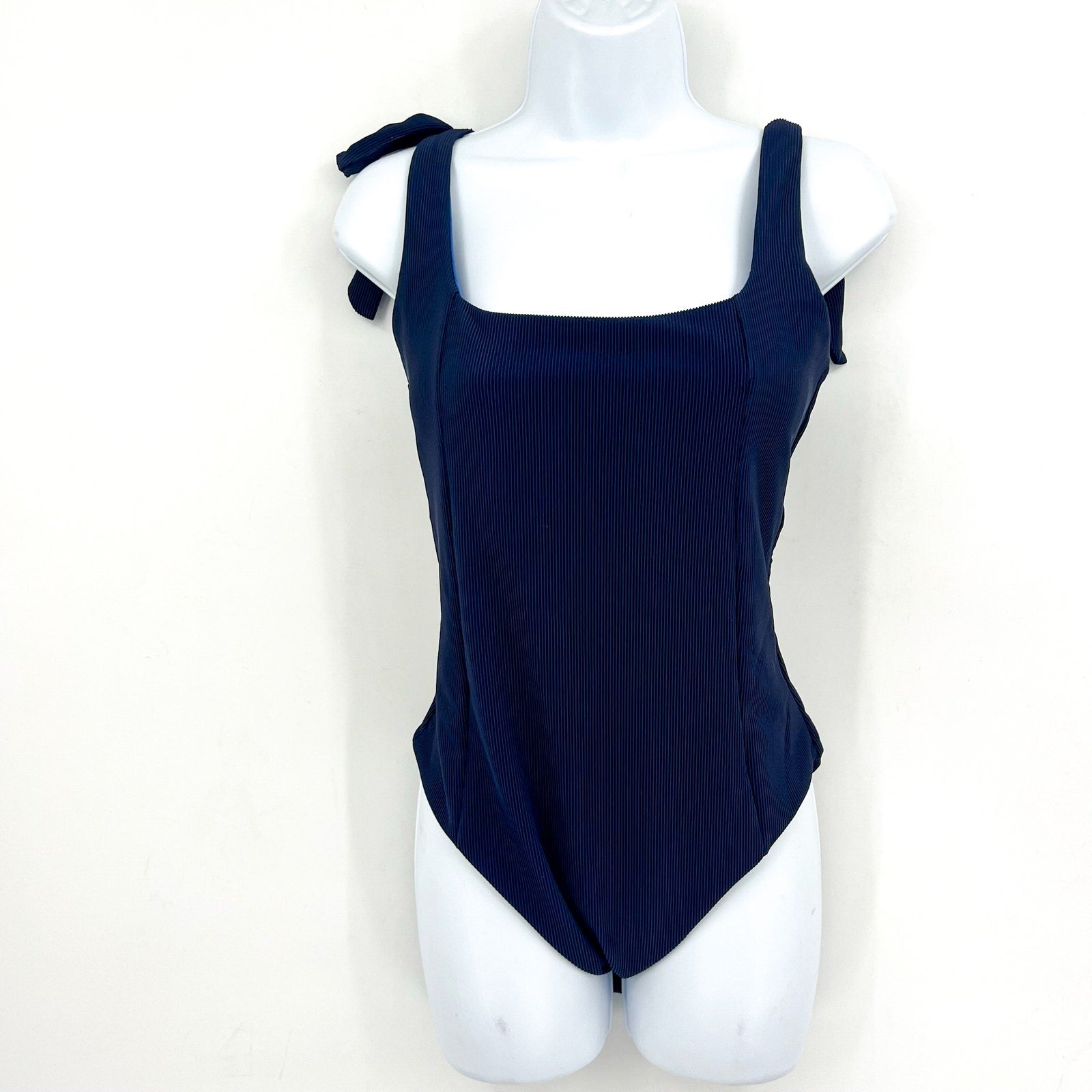 Beach Riot Women's Sydney One-Piece Swimsuit XL Navy Blue MISSING BELT NWOT