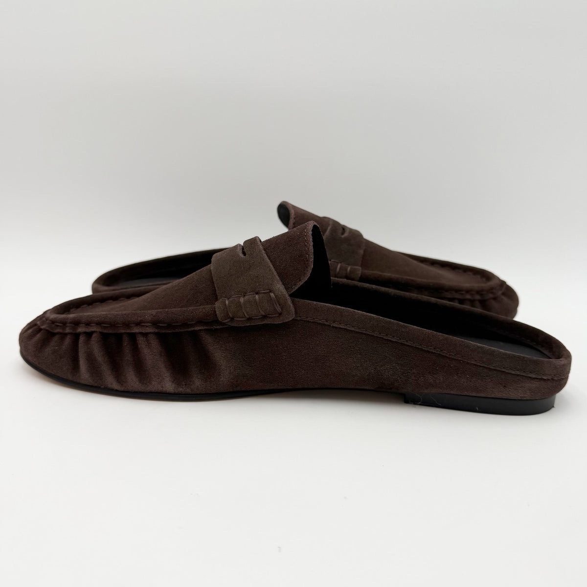 Steve Madden Womens Rafe Loafers Size 12 Chocolate Brown Suede Slip On NWOB
