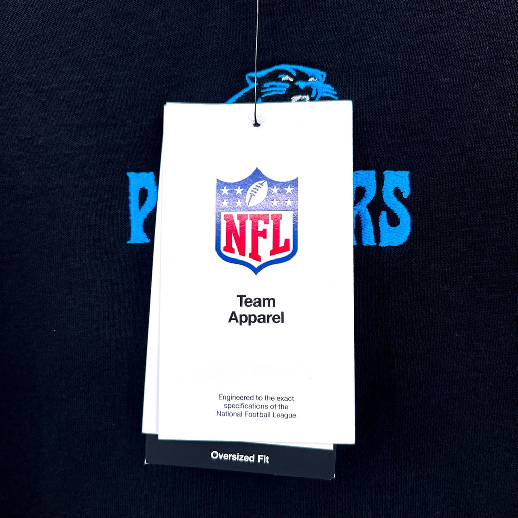 Nike Womens Carolina Panthers Oversized Rewind Sweatshirt XL Black NWT