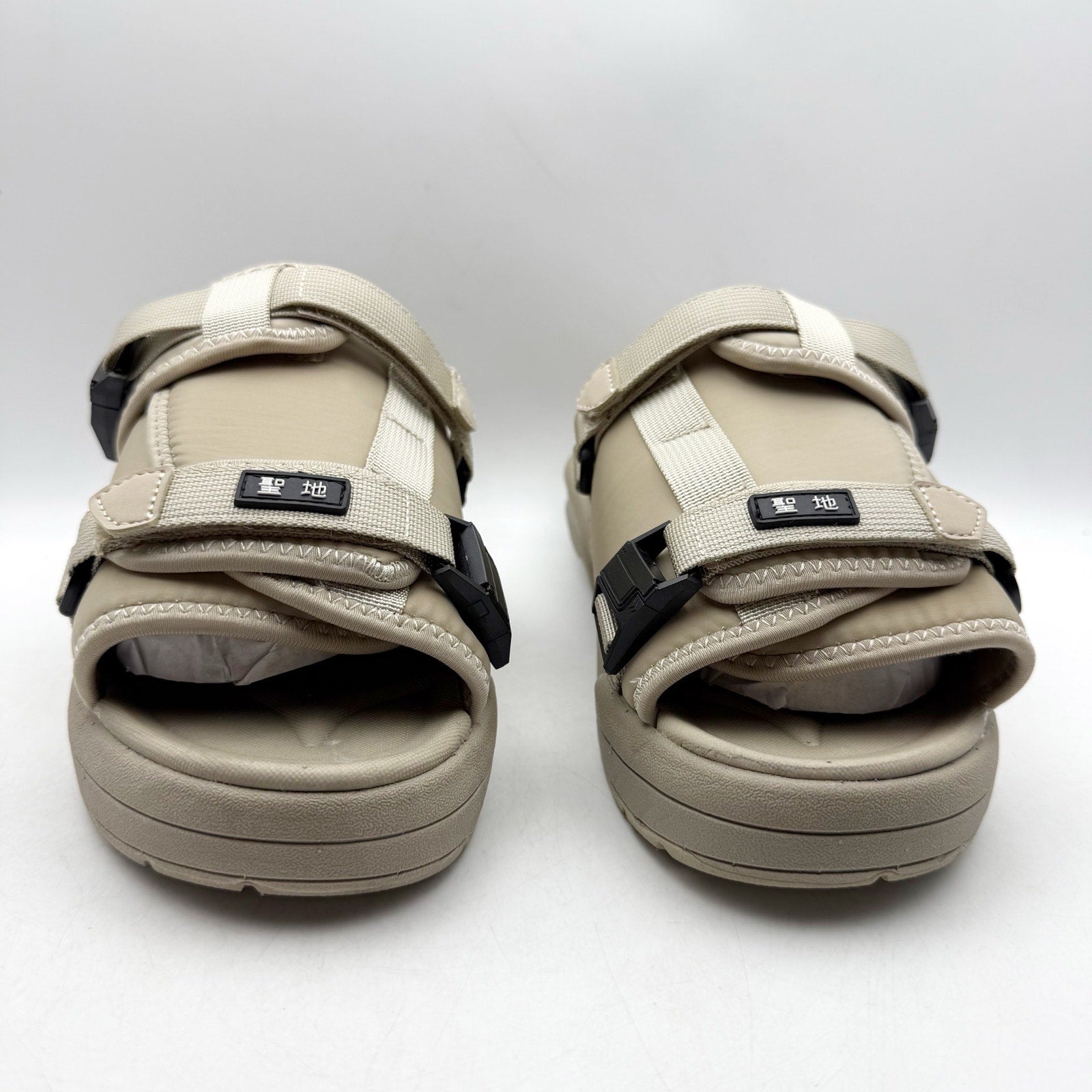 Seichi Mens Yoroi V2 Slide Sandals US 8 EU 41 Stone Tan NIB