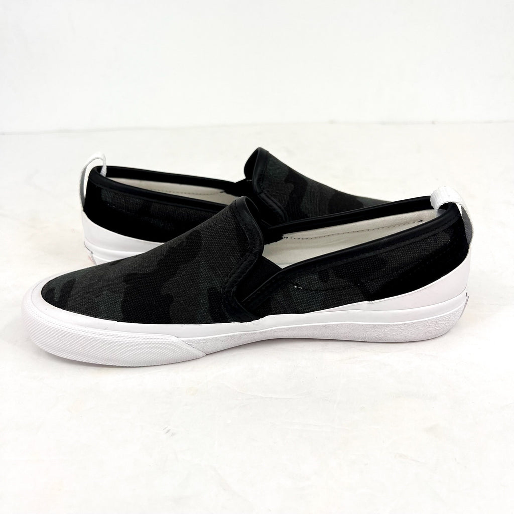 OFFICIAL PROGRAM Mens 7.5 Womens 9 STU-80 Slip On Sneakers Black White Camo NWOB