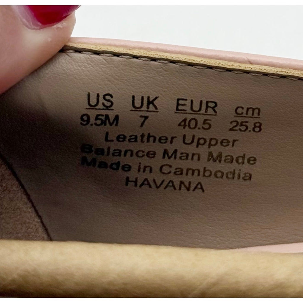 Naturalizer Womens Havana Flats Size 9.5 M EU 40.5 Pink Leather NIB