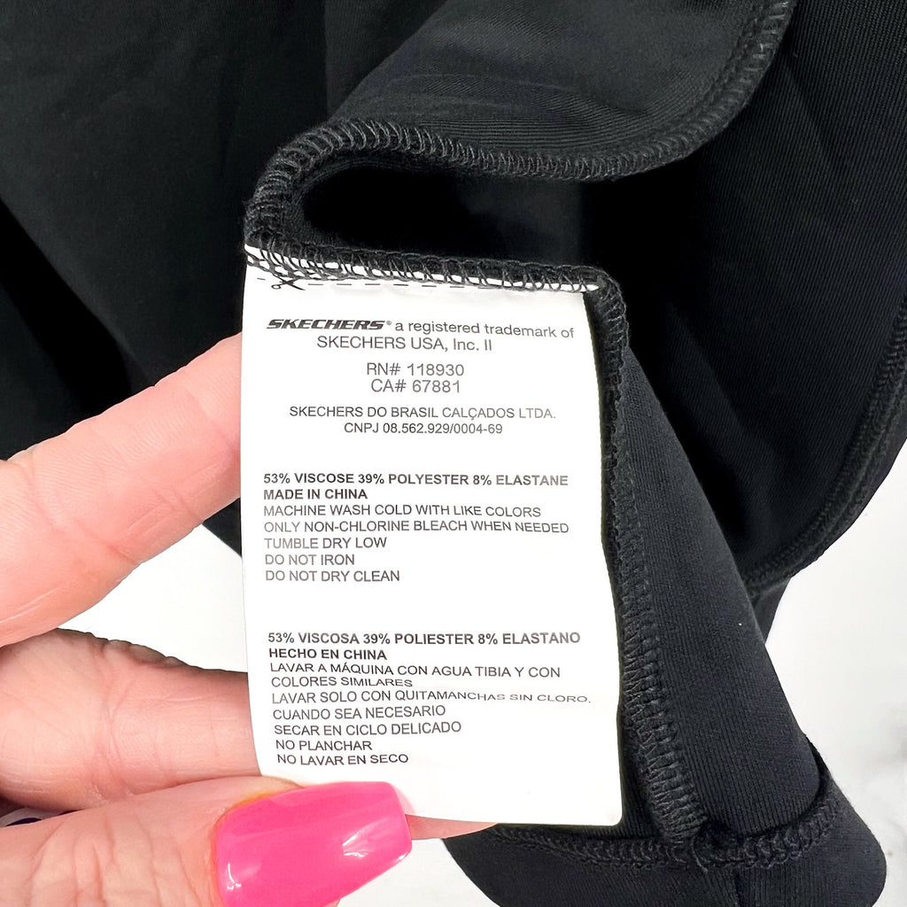 SKECHERS Women's Skechluxe Elevate Restful Hoodigan Jacket XS Black NWT