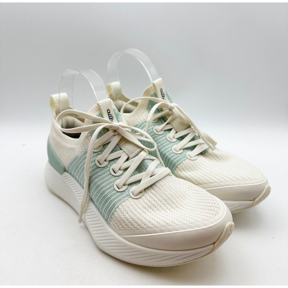 ALLBIRDS Womens Tree Glider Athletic Shoes Size 6 White Green NWOB