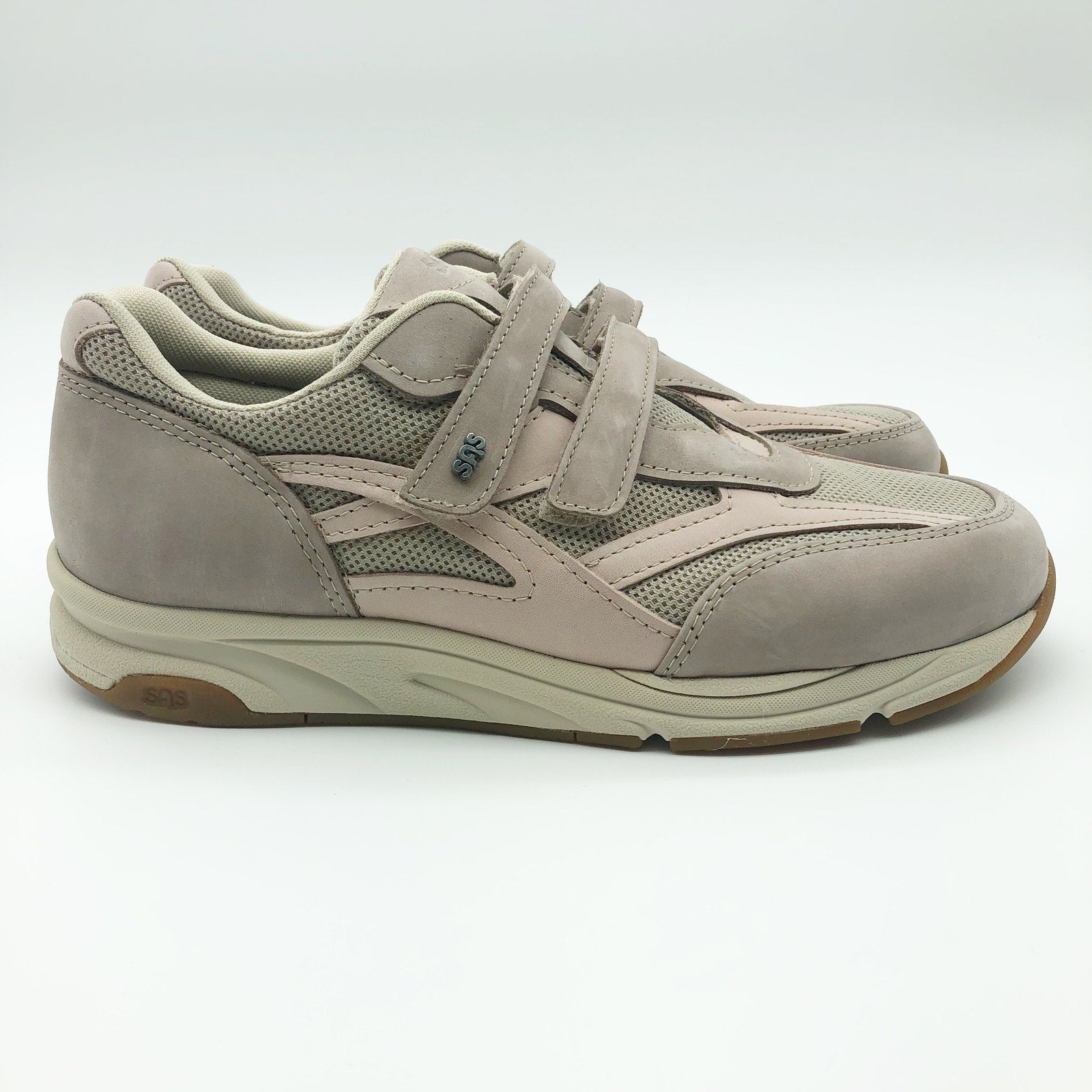 SAS Womens Tour Mesh Comfort Walking Sneaker 8.5 Narrow Taupe Pink NIB