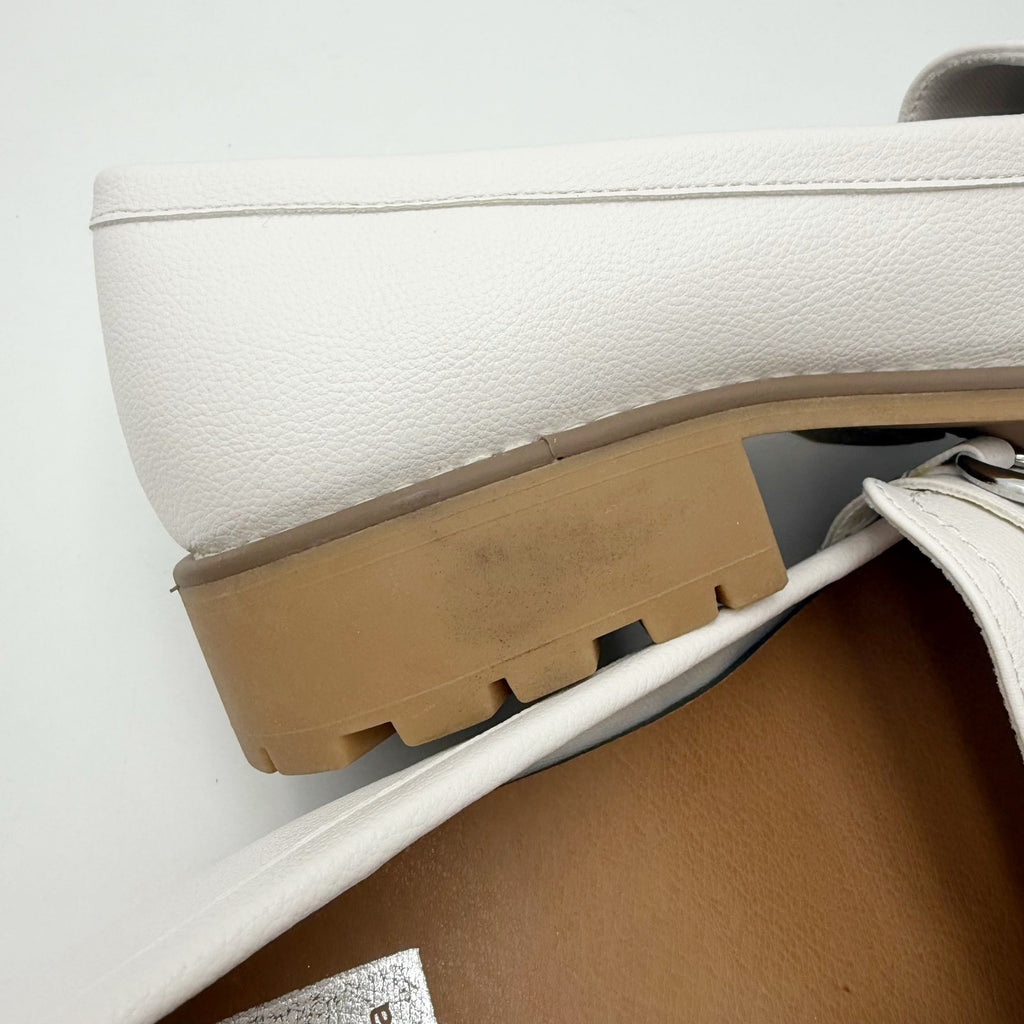 DV by Dolce Vita Womens Chressly Loafers Size 8.5 White Vegan Leather NWOB