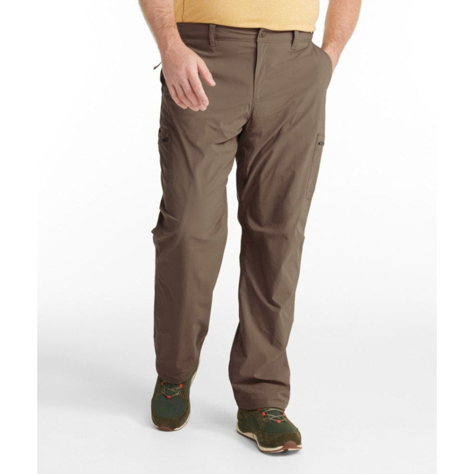 L.L. BEAN Men's Cresta Lined Hiking Pants 34x32 Brown Dark Cinder Pull On NWT